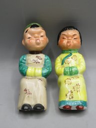 Asian Shelf Figurines - Set Of 2 - Made In Japan
