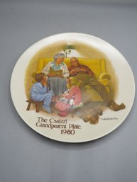 Knowles Fine China 'the Csatari Grandparent Plate 1980/the Bedtime Story'