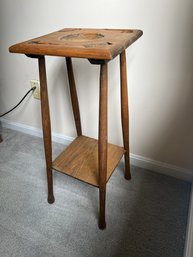 Tobacco Pipe Inlay Pine Table