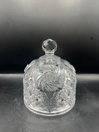 American Brilliant Glass Co Crystal Cut Dome