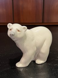 Llardo Polar Bear Figurine Made In Spain