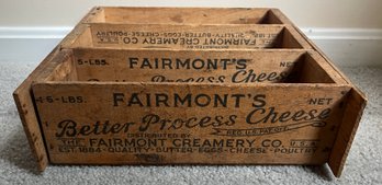 Fairmont Creamery Company Wood Crate