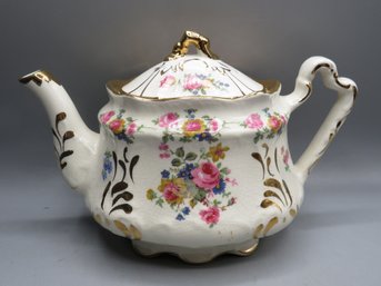 Arthur Wood Floral Teapot, England #4296
