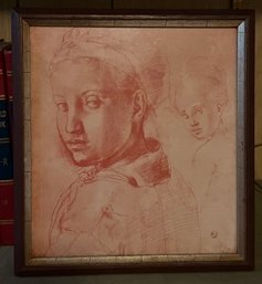 Agnolo Bronzino Young Woman's Portrait Print Framed