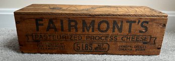 Fairmont Creamery Company Wood Crate