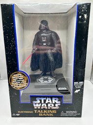 Star Wars Darth Vader Electronic Talking Bank, 1996 Thinkway Toys  New In Box