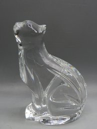 Waterford Crystal Cat Figurine