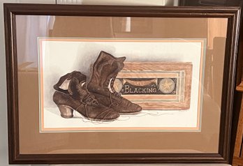 Brenda Messinger-voil Steppin Out Watercolor Framed