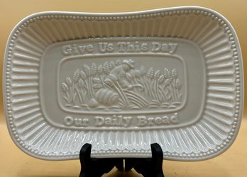 Godinger Ceramic  'Give Us This Day Our Daily Bread' Plate