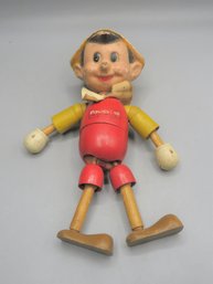 1940's Pinocchio Doll Wooden Jointed Made By IdealNovelty & Toy Company