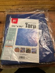 5 Feet X 7 Feet Blue Tarp