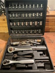 Craftsman Socket & Wrench Lot With Case