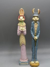 Bunny Figurines - Lot Of 2