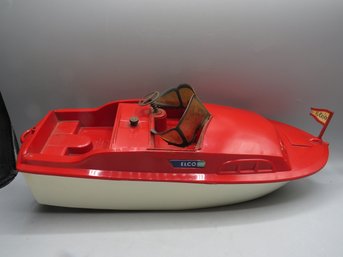 Elco Speedboat Toy - Vintage, Not Tested