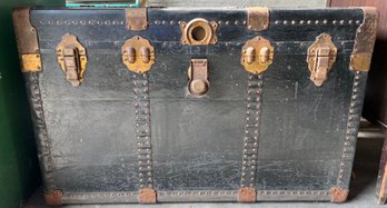 Vintage Vulcanized Steamer Trunk