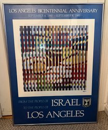 Yassac Agam Spring 1980 EXPO Framed Poster