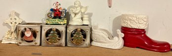 Assorted Christmas Trinket Lot- 8 Pieces