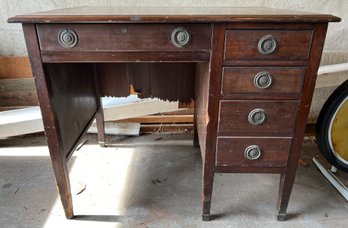 H&H Brooklyn NY Desk Company Four Drawer Desk