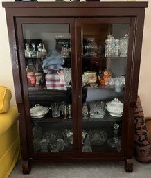 Solid Wood China Cabinet- 4 Shelves