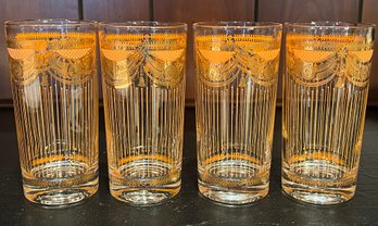 Vintage Highball Glasses - 4 Pieces