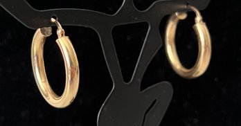 14KT Gold Hoop Earrings, 1.9 Grams