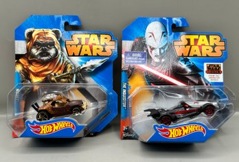 Star Wars Hot Wheels Wicket And The Inquisitor 2014, 2 Piece Lot