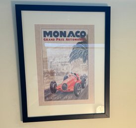 Monaco Grand Prix Automobile 1937 Framed Print