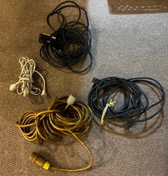 Lot Of Extension Cords - 4 Pieces