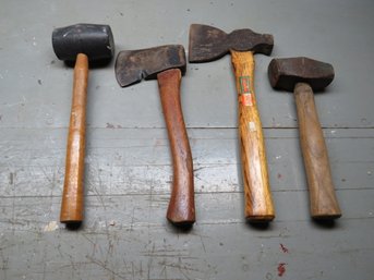 Axes & Mallets - Assorted Lot Of 4