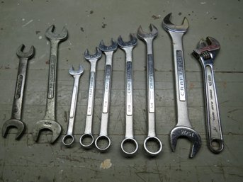 Craftsman & Dunlap Wrenches - Assorted Lot Of 9