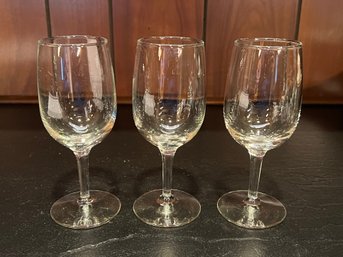 Crystal Champagne Glasses - 3 Pieces