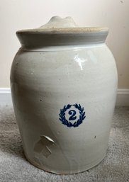 Antique 2 Gallon Stoneware Crock