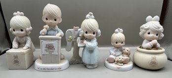 Precious Moments Figurines, Lot Of 5