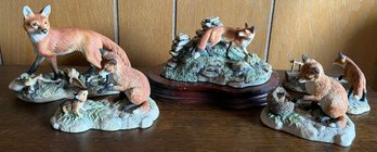 Border Fine Arts Fox Figurines - 5 Pieces