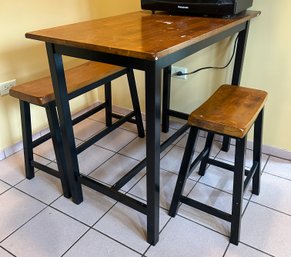 Bar Table Stool Set Kitchen/ Dining Room, 3 Piece Lot