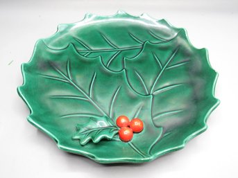 Holly Shaped Dish, Ceramic