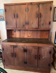 Hand Made Pine Hutch With Stone Slate Top