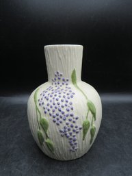 Ceramic Vase Hand Painted Grape Design