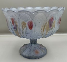 Decorative Hand Painted Pedestal Bowl