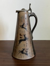 German Beer Stein, Marked & Signed