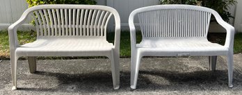 Outdoor Patio Benches - 2 Pieces