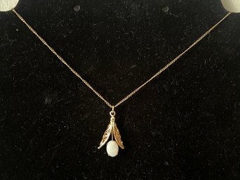 Gold Opal Necklace, 0.06 GRAMS