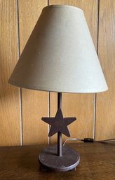 Rustic Texas Star Table Lamp