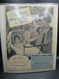 The Household Magazine 'tell Shirley Why You Want A Doll' Ad January 1937 (shirley Temple Ad) - Vintage