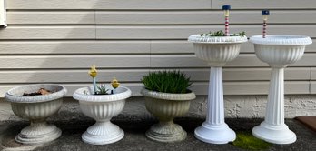 Urn Shaped Planters - 5 Pieces