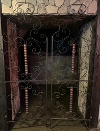 Wrought Iron Wine Cellar Gates/doors -2 Pieces