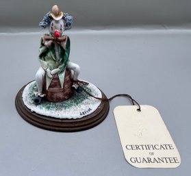 Exclusively By Lionvale Handmade Clown Figurine With Certificate Of Guarantee