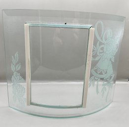 Etched Glass Curved Picture Frame