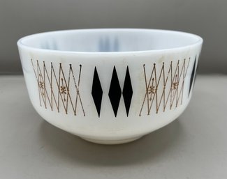 Federal Glass Harlequin Atomic Serving Bowl