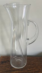 Clear Glass Pitcher With Stirring Stick